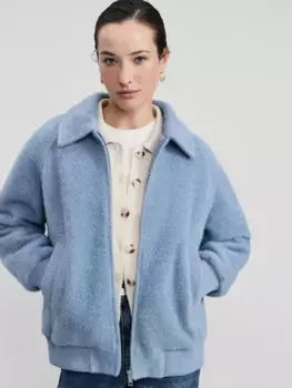 Куртка-бомбер из фактурной ткани