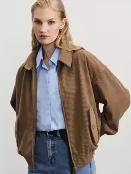 Куртка-бомбер из вельвета