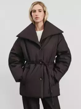 Куртка из искусственной кожи с поясом