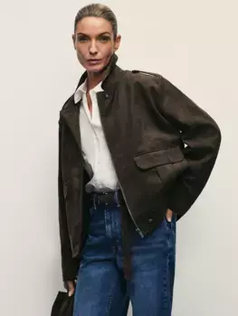 Куртка из искусственной замши