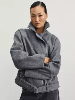 Куртка-косуха из пальтовой ткани