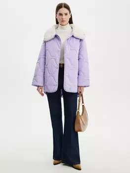 Куртка с объемным воротником