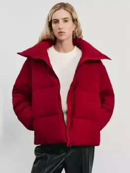 Куртка с вязаным воротником