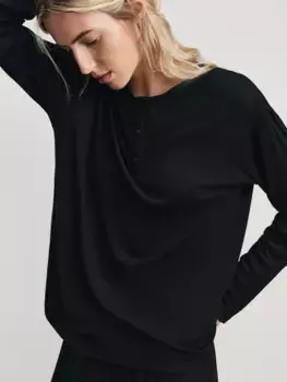 Лонгслив домашний в рубчик