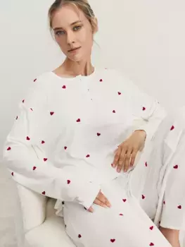 Лонгслив домашний в рубчик