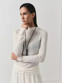 Лонгслив с необработанным краем