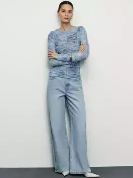 Лонгслив с абстрактным рисунком