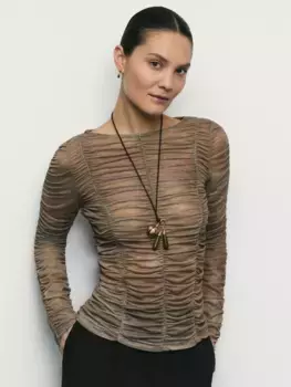 Лонгслив с абстрактным рисунком