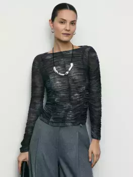 Лонгслив с абстрактным рисунком