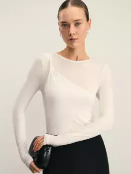 Лонгслив с декоративным узлом