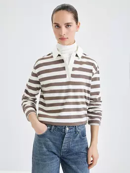 Лонгслив в полоску