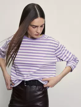 Лонгслив в полоску