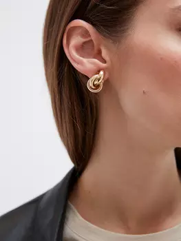 Металлические серьги