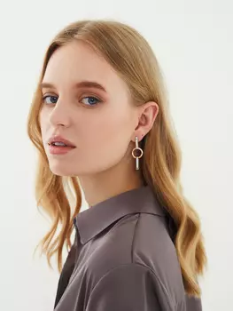 Металлические серьги