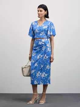 Миди юбка на запах