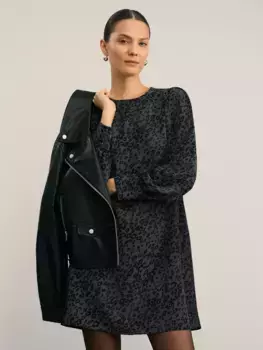 Мини платье с принтом