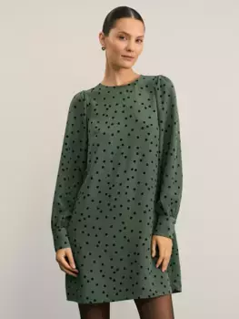 Мини платье с принтом