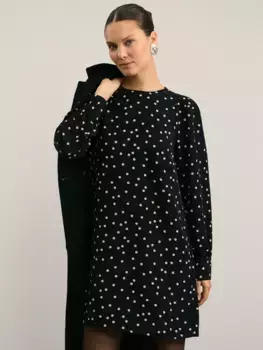 Мини платье с принтом