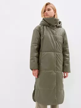 Пальто из экокожи