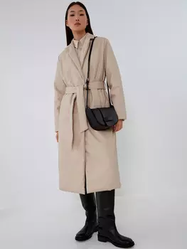 Пальто из экокожи