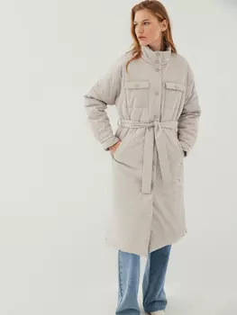 Пальто на поясе