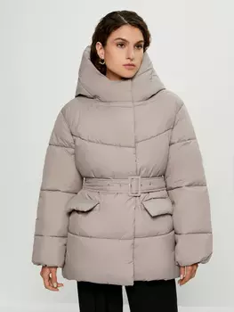 Пальто с поясом