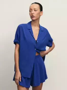 Пижамная рубашка с коротким рукавом