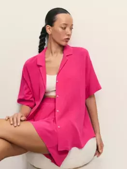 Пижамная рубашка с коротким рукавом