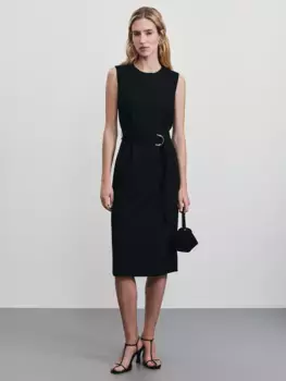 Платье длины миди с поясом