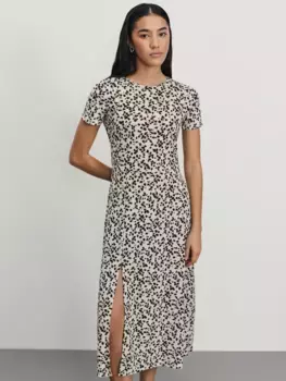 Платье длины миди с разрезом