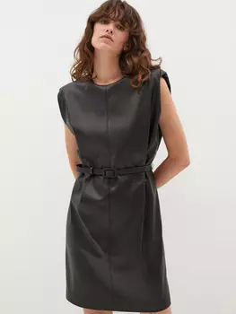 Платье из экокожи