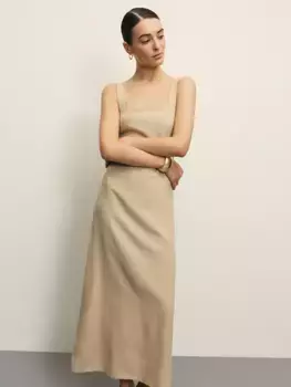 Платье из льна с вискозой