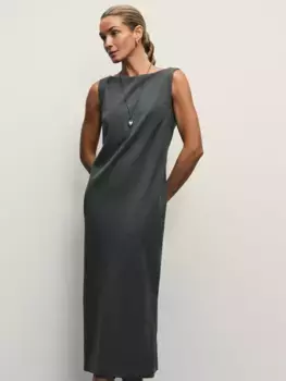 Платье миди из фактурной ткани