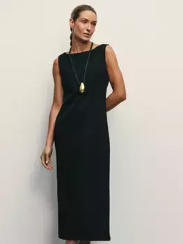 Платье миди из фактурной ткани