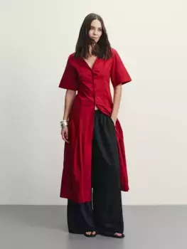 Платье миди из хлопка