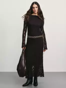 Платье миди из кружева