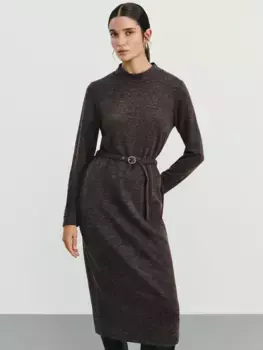 Платье миди из меланжа