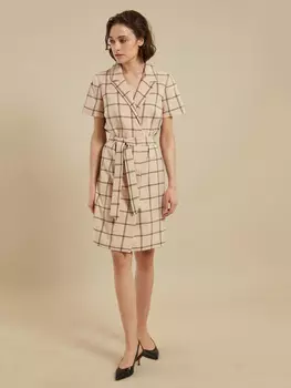 Платье-миди с поясом