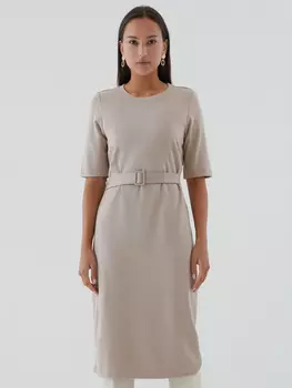 Платье-миди с поясом