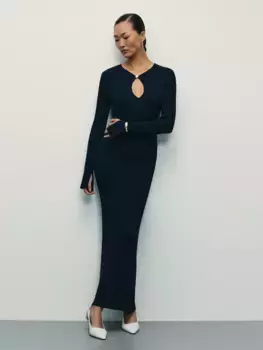 Платье миди с вискозой в составе