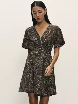 Платье мини с принтом