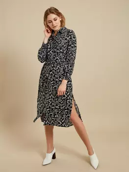 Платье-рубашка с поясом