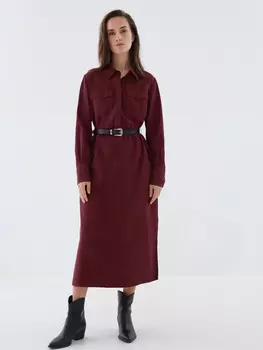 Платье-рубашка с ремнем