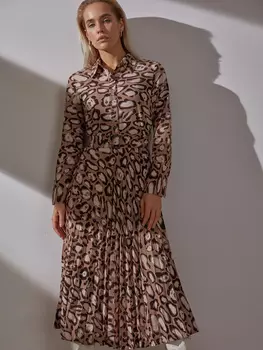 Платье с плиссированной юбкой