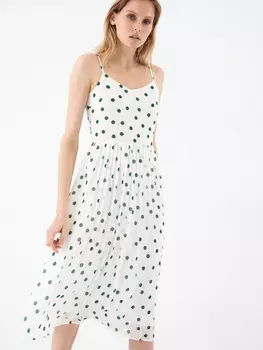 Платье с плиссированной юбкой