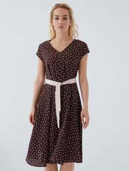 Платье с поясом