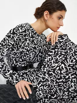 Платье с принтом