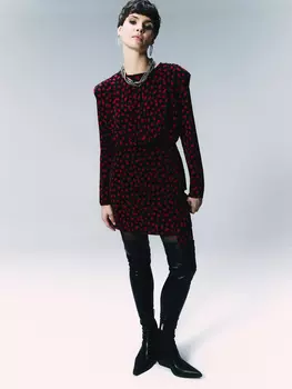 Платье с принтом