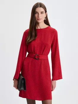 Платье с принтом