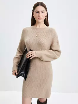 Платье с шерстью